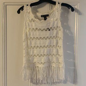 INC White Knit Fridge Shirt Size XSmall